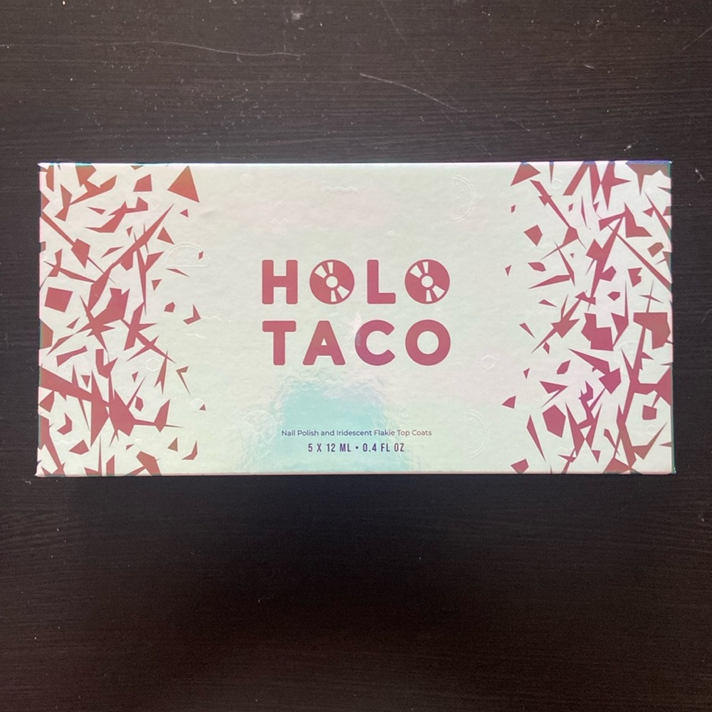 Holo Taco Iridescent Flakie Top Coats Collection Box